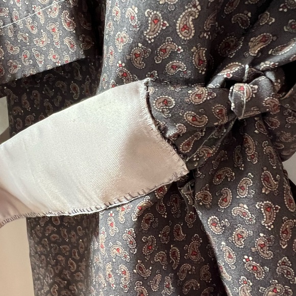 Vintage Christian Dior Monsieur 1980 Paisley Robe - Picture 3 of 6